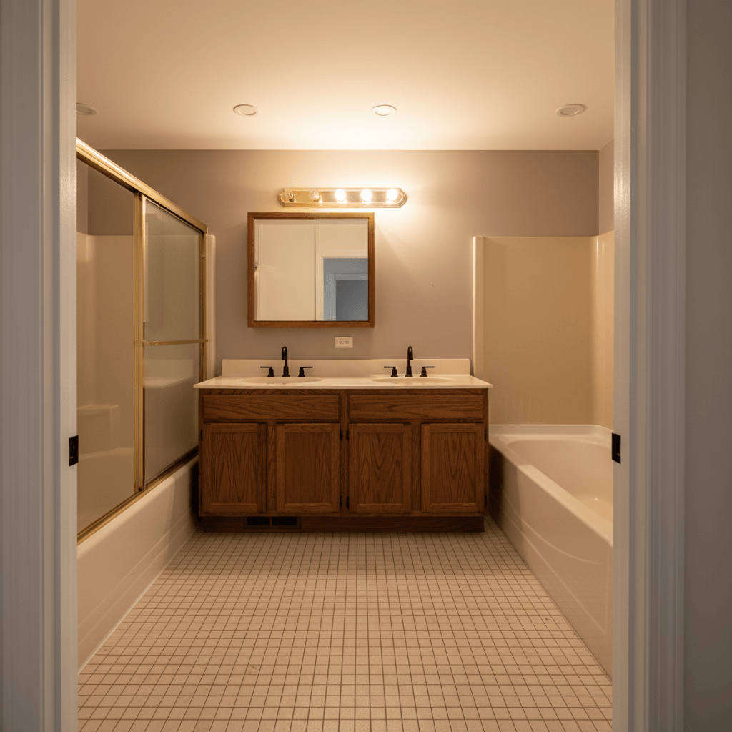 Alpine bathroom renovation in New Jersey — before