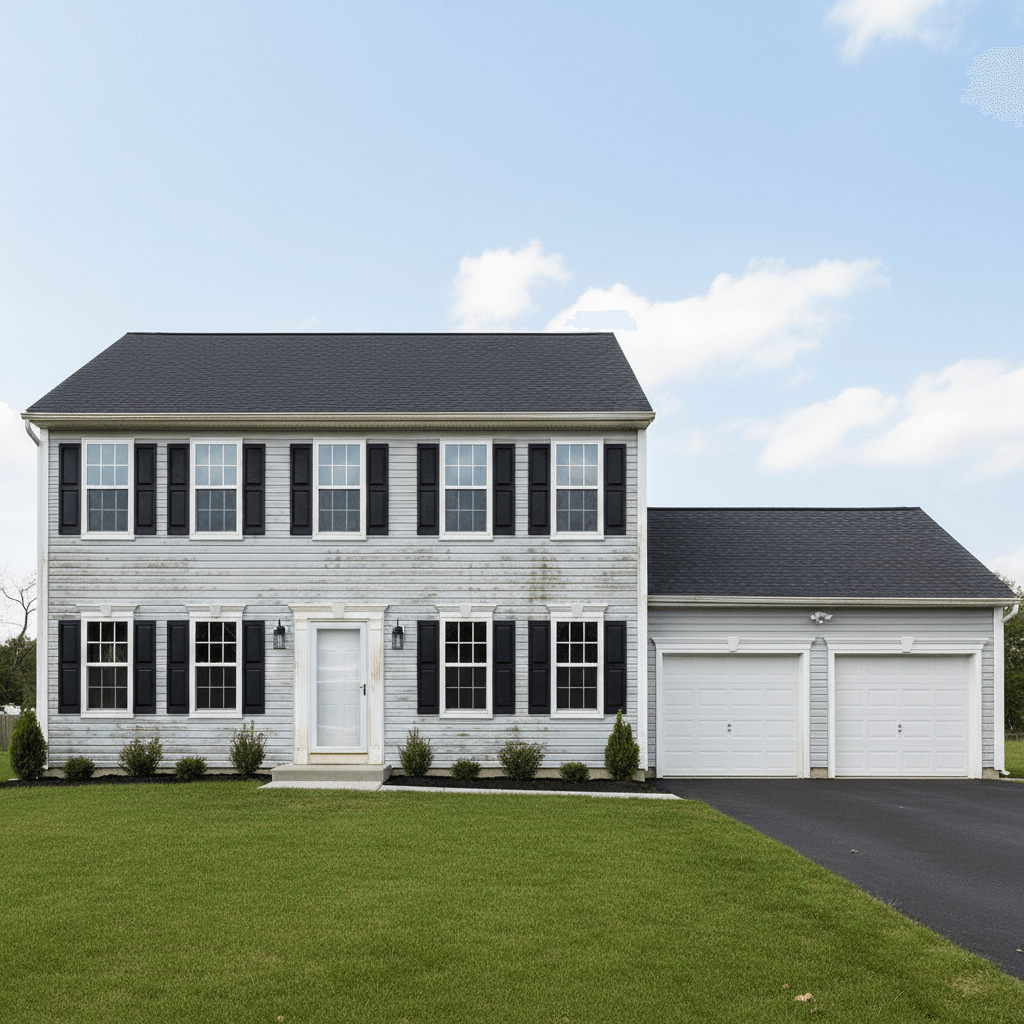 Alpine vinyl siding replacement in New Jersey — before